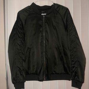 Green bomber jacket